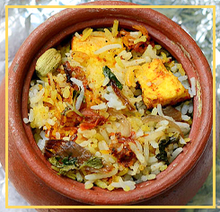 Panner Ghee Clay Pot Biryani